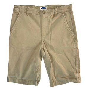 Old Navy Boy's Khaki Chino Shorts with Front Pockets and A Back Pocket- …